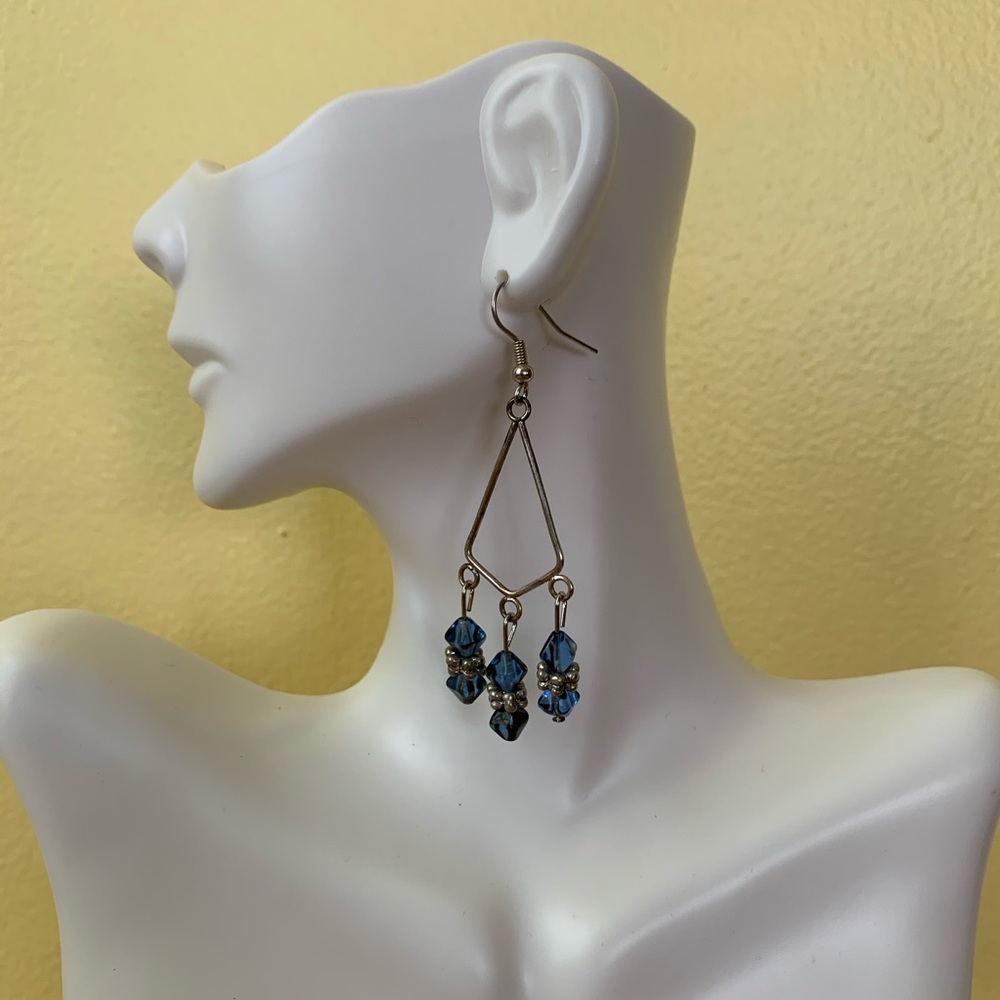 Lia Sophia Geometric statement earrings Crystal
